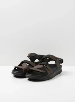 Sandalen<Wolky Action Lady - bruin gevet leer bruingevetleer