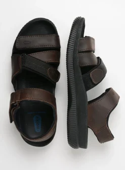 Sandalen Voor Heren<Wolky Active Men - bruin gevet leer bruingevetleer