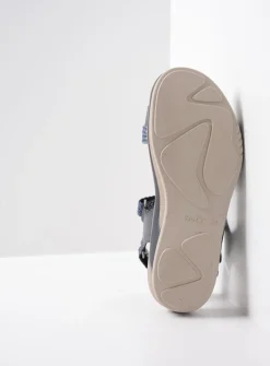 Sandalen<Wolky Acula - blauw leer blauwleer