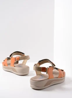 Sandalen<Wolky Acula - oranje leer oranjeleer