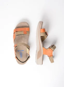 Sandalen<Wolky Acula - oranje leer oranjeleer