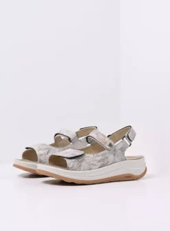 Sandalen<Wolky Adura - beige bloemen leer beigebloemenleer