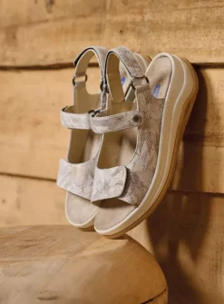 Sandalen<Wolky Adura - beige bloemen leer beigebloemenleer