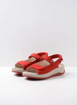 Sandalen<Wolky Adura - rood nubuck roodnubuck