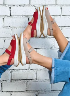 Sandalen<Wolky Adura - rood nubuck roodnubuck