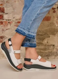 Sandalen<Wolky Adura - wit leer witleer