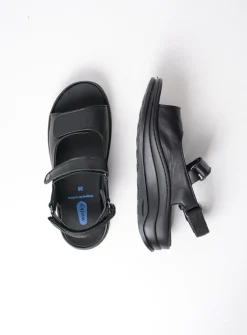 Sandalen<Wolky Adura - zwart leer zwartleer