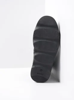 Veterlaarzen|Herfst/Winter<Wolky Akita - zwart leer zwartleer