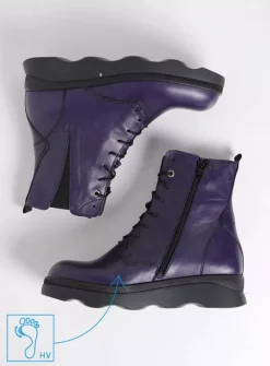 Veterlaarzen|Herfst/Winter<Wolky Akita HV - paars leer paarsleer