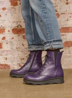 Veterlaarzen|Herfst/Winter<Wolky Akita HV - paars leer paarsleer