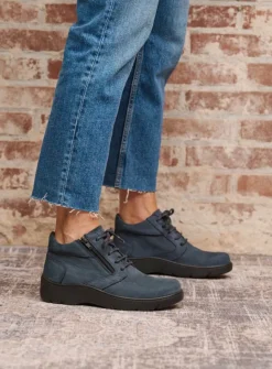 Hoge Veterschoenen|Wandelschoenen<Wolky Annemarie XW - denim nubuck denimnubuck