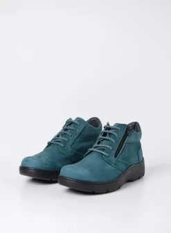Hoge Veterschoenen|Wandelschoenen<Wolky Annemarie XW - petrol nubuck petrolnubuck