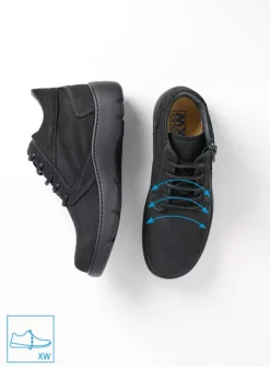 Wandelschoenen|Hoge Veterschoenen<Wolky Annemarie XW - zwart nubuck zwartnubuck