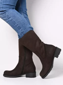 Halfhoge Laarzen|Herfst/Winter<Wolky Ansina F2F - bruin nubuck bruinnubuck