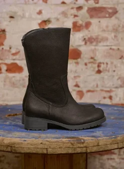 Halfhoge Laarzen|Herfst/Winter<Wolky Ansina F2F - zwart nubuck zwartnubuck