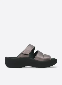 Slippers<Wolky Aporia - brons leer bronsleer