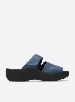 Slippers<Wolky Aporia - jeans leer jeansleer