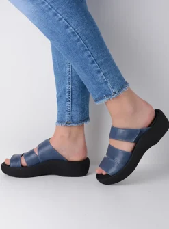 Slippers<Wolky Aporia - jeans leer jeansleer