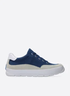 Lage Veterschoenen|Sneakers<Wolky Babati - blauw canvas/suede blauwcanvas/suede