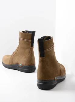Hoge Veterschoenen|Veterlaarzen<Wolky Bluff - donker taupe suede donkertaupesuede