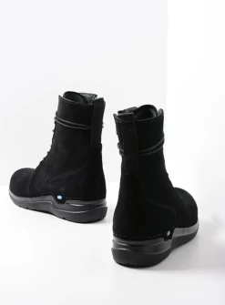 Hoge Veterschoenen|Veterlaarzen<Wolky Bluff - zwart suede zwartsuede