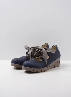 Lage Veterschoenen|Herfst/Winter<Wolky Boston - blauw zomer nubuck blauwzomernubuck