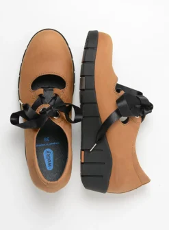 Lage Veterschoenen|Herfst/Winter<Wolky Boston - camel nubuck camelnubuck