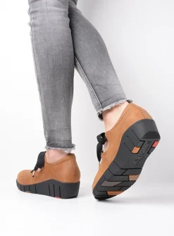 Lage Veterschoenen|Herfst/Winter<Wolky Boston - camel nubuck camelnubuck