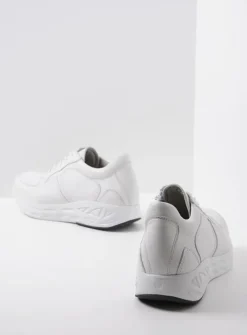 Lage Veterschoenen|Wandelschoenen<Wolky Bounce - wit leer witleer