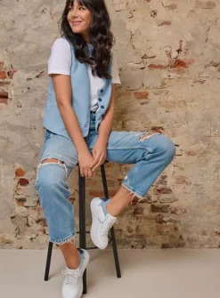 Lage Veterschoenen|Wandelschoenen<Wolky Bounce - wit/blauw leer wit/blauwleer