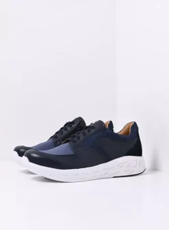 Veterschoenen Heren|Sneakers Heren<Wolky Bounce Men S2F - denim combi stretch leer denimcombistretchleer