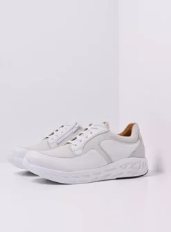 Veterschoenen Heren|Sneakers Heren<Wolky Bounce Men S2F - wit/gebroken wit combi stretch wit/gebrokenwitcombistretch