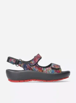 Sandalen<Wolky Brasilia - multi-zwart leer multi-zwartleer