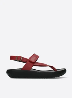 Sandalen<Wolky Cebu - rood leer roodleer