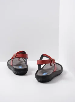 Sandalen<Wolky Cebu - rood leer roodleer