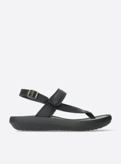 Sandalen<Wolky Cebu - zwart mat leer zwartmatleer
