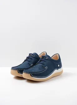 Lage Veterschoenen|Sneakers<Wolky Celebration - denim nubuck denimnubuck