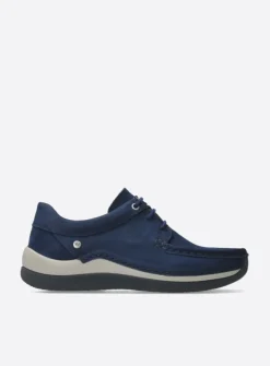 Lage Veterschoenen|Sneakers<Wolky Celebration - denimblauw nubuck denimblauwnubuck