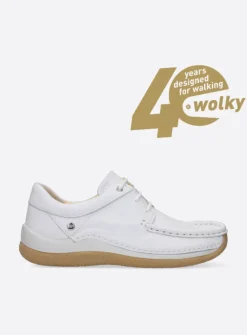 Lage Veterschoenen|Sneakers<Wolky Celebration - wit leer witleer
