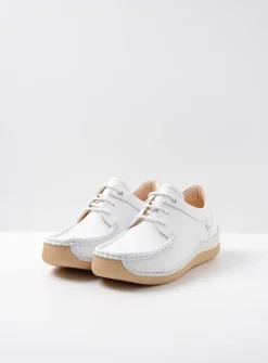 Lage Veterschoenen|Sneakers<Wolky Celebration - wit leer witleer