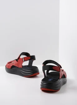 Sandalen<Wolky Cirro - rood leer roodleer