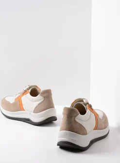 Lage Veterschoenen|Wandelschoenen<Wolky Comrie - beige/safari combi leer beige/safaricombileer