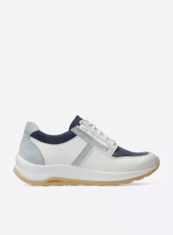Lage Veterschoenen|Wandelschoenen<Wolky Comrie - gebroken wit/jeans leer gebrokenwit/jeansleer