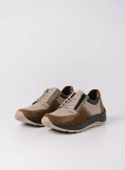 Lage Veterschoenen|Wandelschoenen<Wolky Comrie - safari combi leer safaricombileer