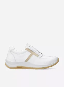 Lage Veterschoenen|Wandelschoenen<Wolky Comrie - wit/beige leer wit/beigeleer