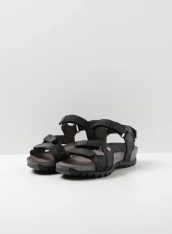 Sandalen<Wolky Cradle - zwart leer zwartleer