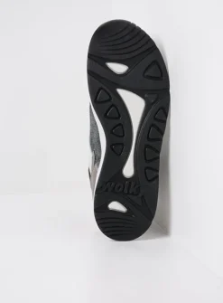 Hoge Veterschoenen|Wandelschoenen<Wolky Crown S2F - zwart/gebroken wit stretchleer zwart/gebrokenwitstretchleer