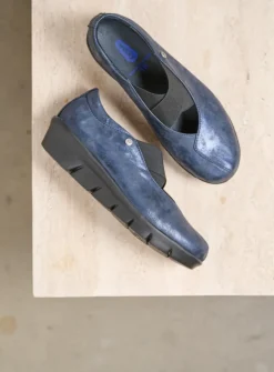 Instappers|Herfst/Winter<Wolky Cursa - marineblauw metallic nubuck marineblauwmetallicnubuck