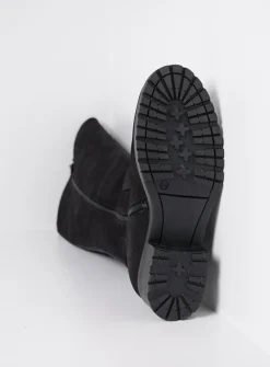 Lange Laarzen|Herfst/Winter<Wolky Curtina F2F - zwart nubuck zwartnubuck