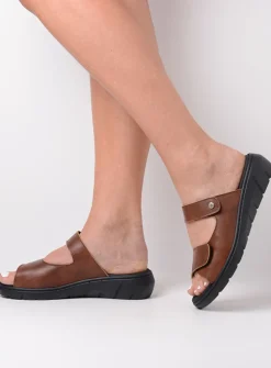 Slippers<Wolky Cyprus - cognac leer cognacleer